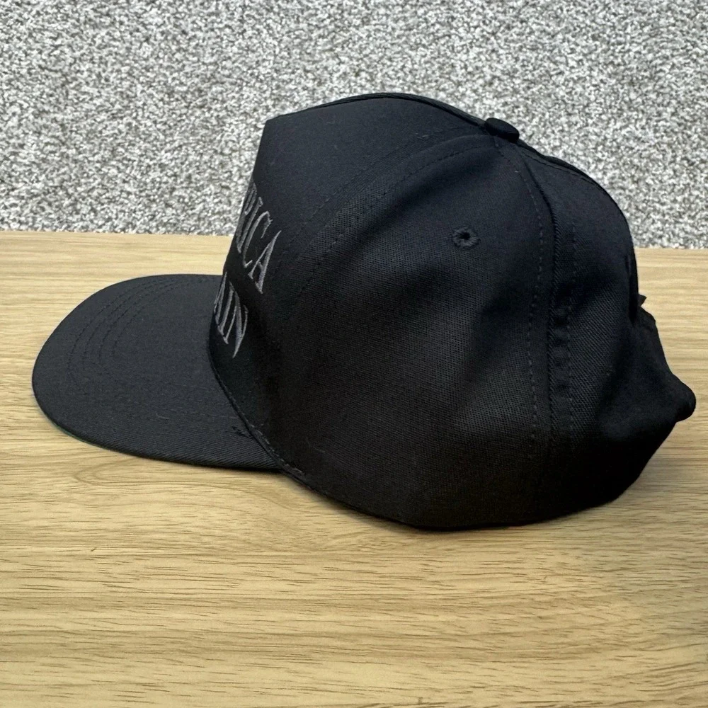 Make‎ America Great Again Hat Cap Snap Back Never Surrender Dark MAGA Black USA